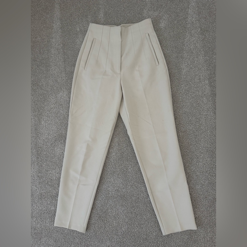 ZARA WHITE CREAM TROUSER XS